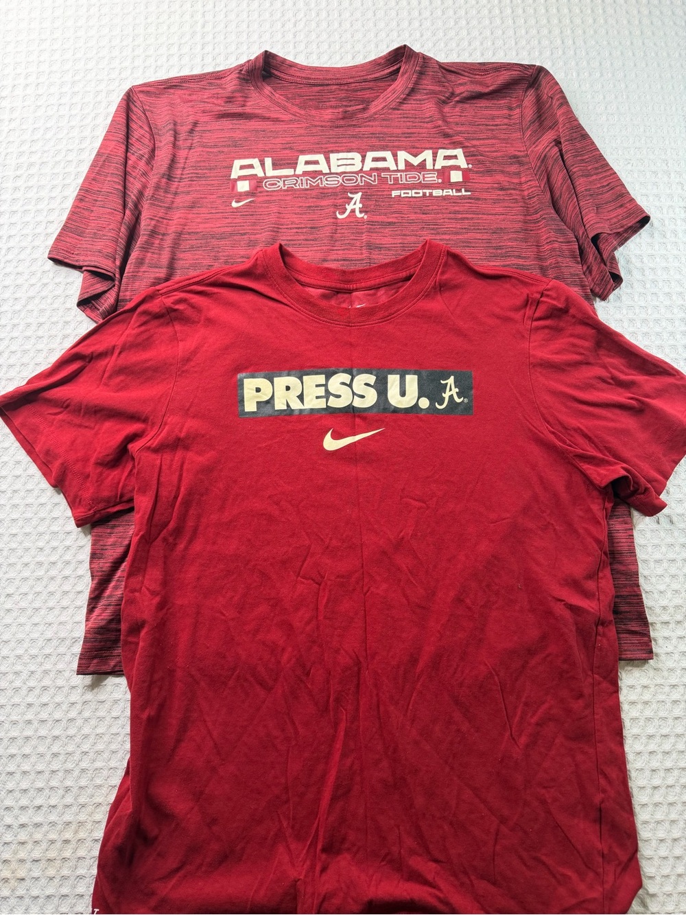 Set Of 2 Nike Alabama Crimson Tide Football T-Shirt L(392)